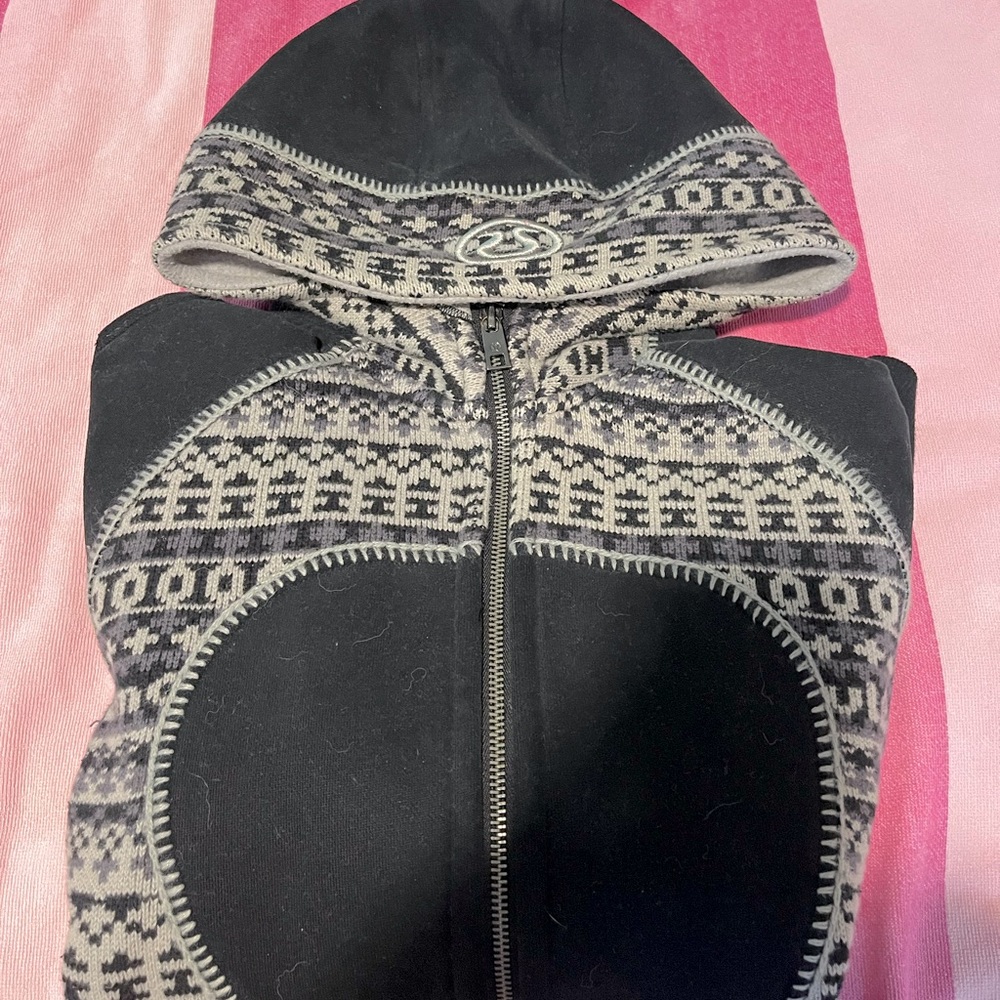 Vintage lulu comfy sweatshirt zip up